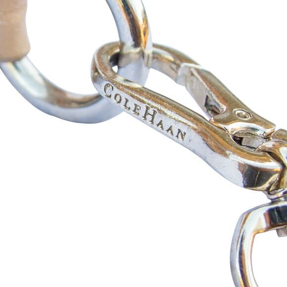 COLE HANN Small Crossbody Handbag Purse Bag Tan Beige Leather - Picture 8 of 10